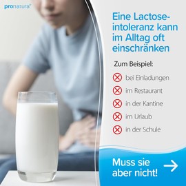 Pro Natura Lactrase 32,000 – High-Strength Lactase Tablets for Lactose Intolerance – 40 Tablets for Dairy Digestion Support