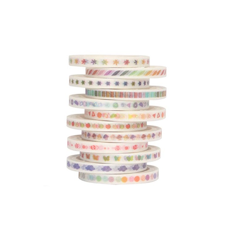 YUBBAEX Masking Tape, 0.2 inch (5 mm) Wide x 12