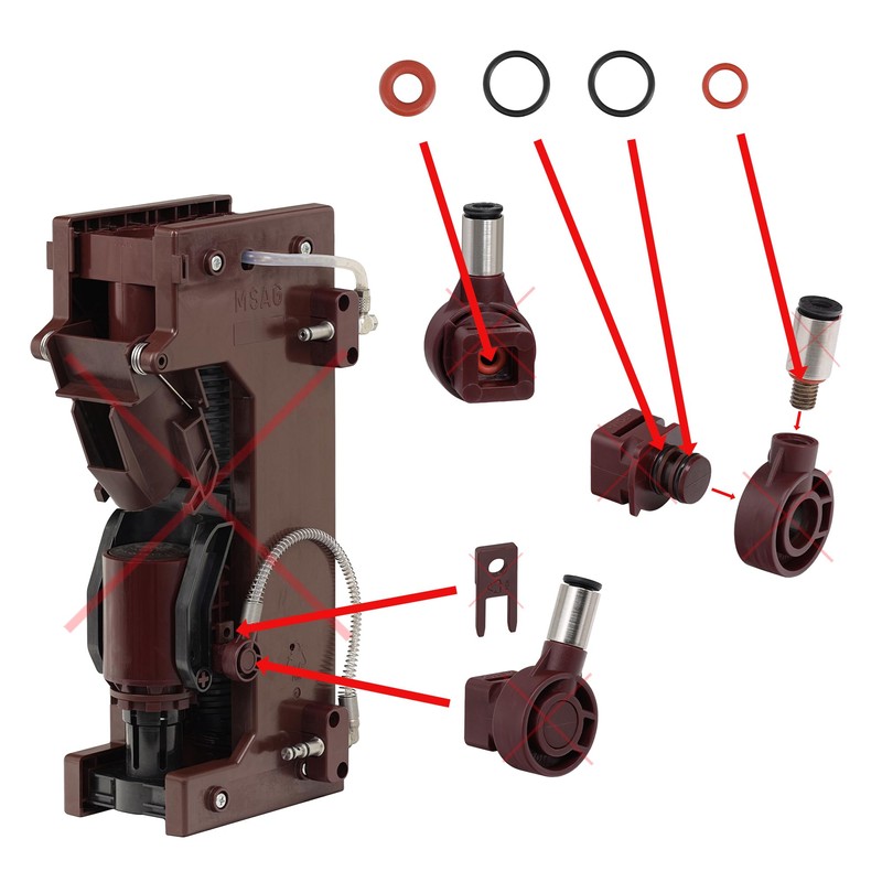 Snapworld-Kaffee Maintenance Kit Seal for Brewing Unit Brewing Unit Suitable