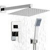 LCEVCGK Shower Head - Shower Faucet Set Square Shower Combo