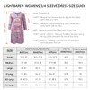 Lightbare Women’s 3/4 Sleeve Dress with Pockets UPF 50+ Casual