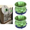 1 Pair NAB Hub Adapters Polished Aluminum Alloy Universal Loading