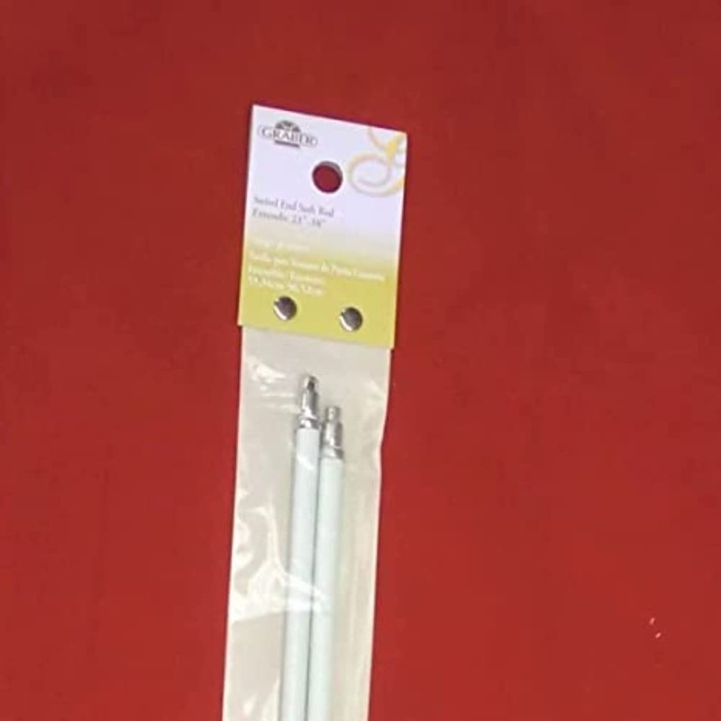 Graber 5/16-Inch Swivel End Sash Curtain Rods - 2 Rods