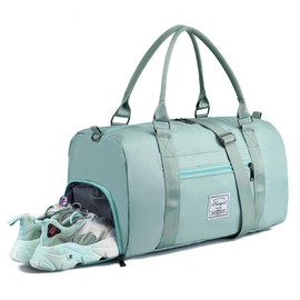 KURGOOL Gym Bag with Wet Pocket and Shoe Compartment, Sports Travel Duffel Bag for Gym Weekend Getaway, Lightweight Overnight Weekender Bags for Women and Men