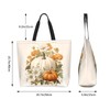 Feeuoai Fall Large Tote Bag Pumpkin Bags Thanksgiving Day Bags