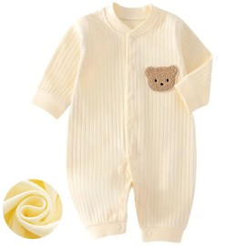 KeCool Baby Grow Onesies, 100% Cotton Soft Newborn Boy Girl Baby Bodysuit Clothes Cute Infant Sleepsuit, Breathable Unisex Long Sleeve Babygrow Outfit Newborn Onesies for Boys and Girls 3-6 Months