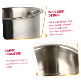 STOBOK 3pcs Wax Melting Pot Soap Heater for Projects and Easy to Clean for Melting Wax Soap and More for Home Use