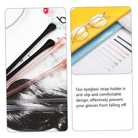 LALAFINA 10pc Temple Protective Cover Glasses Nose Pads Slips Elastic Eyewear Cord Glasses Repair Kit