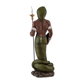 DRW Oshumare resembles the relationship between orishas and men made of hand-painted resin 10 x 10 x 31 cm