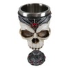 Ebros Gift Macabre Medieval Skull With King Crown Red Diadem