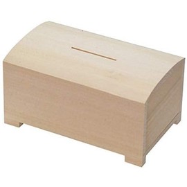 Wooden Money Case - Saving Money Fast Piggy Bank Beech Wood Box