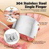 Realand 11pcs Stainless Steel Finger Guards for Cutting Food, Hand