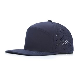 imflyker Men & Women Flat Brim Baseball Cap Adjustable Snapback Cap, Navy Blue, One Size