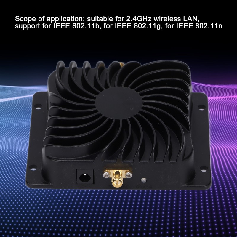 WiFi Range Extender Black Spiral Fan Shaped Wireless Signal Amplifier