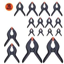 Wellmax 16 Piece Heavy Duty Nylon Spring Clamps Set, 5 Sizes Variety Pack