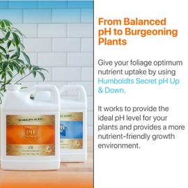 Humboldts Secret pH Up and pH Down Control Kit | Liquid pH Plant Balancer for Soil Gardening & Hydroponics Growing System | Optimal Nutrient Uptake for All Plants (2.5 Gallon)