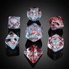 Totoro DND Dice Set, DNDND 7PCS Resin D&D Dice with