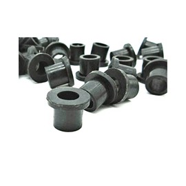 Magic Hub 5/16' Hole Push in Bumper Compression Stem Step Bushing - 1/4' ID x 1/2' OD Rubber Bumper Bushing - 25 Pack