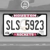 FANMATS 31331 Houston Rockets Metal License Plate Frame Black Finish