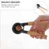 Ciieeo 1pc Walnut Cracker with Ergonomic Wooden Handle Multifunctional Nut