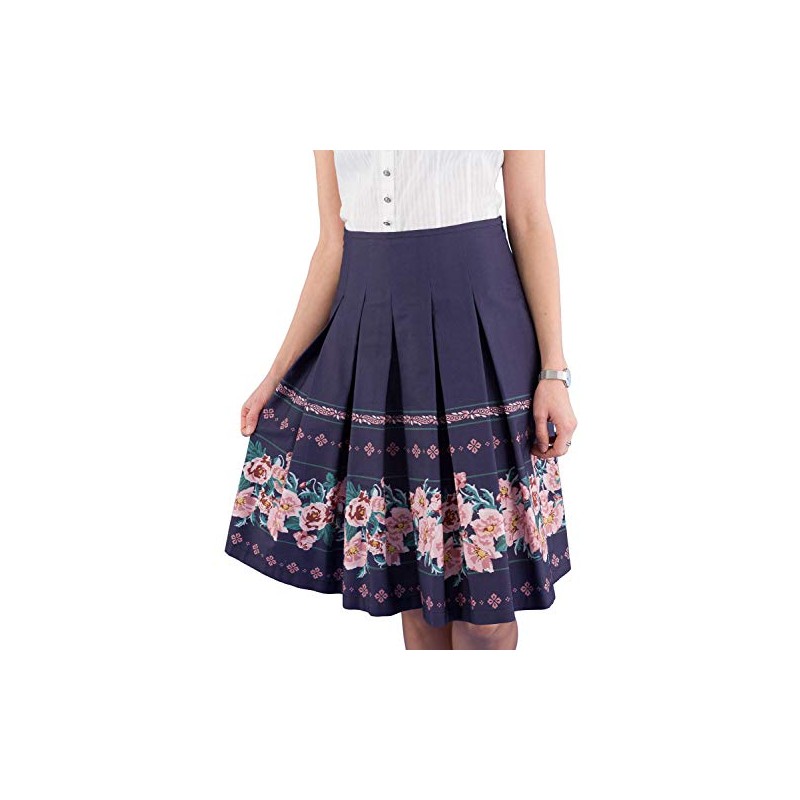 Country Line Costume Skirt Blue 10263 4335, 4335 Medium Blue/Dusky