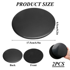 Core Sliders Dual Sided Gliding Discs 2 Pcs, Core Sliding Discs Exercise Slider Ultimate Core Trainer Gym Home Abdominal Total Body Workout Equipment Strength Glider Use on All Surfaces for Women Men