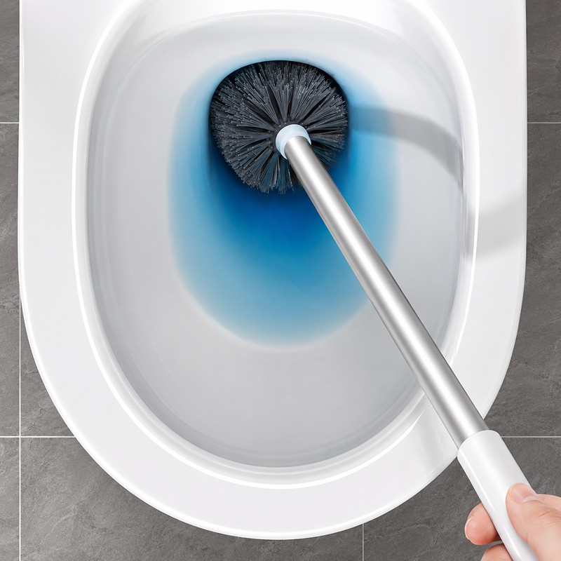 Wall Mounted Toilet Brush Set for Bathroom Cleaning – Flexible