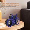 Vintage Flip Desk Clock Bike Shape Retro Mechanical Battery Powered