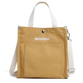 Whitpa Women's Shoulder Bag, Lightweight, Canvas, Fashionable, Thick, Fashionable, Casual, yellow