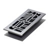 Décor Grates ADH410-C Art Deco Floor Register, 4x10 Inches, Chrome