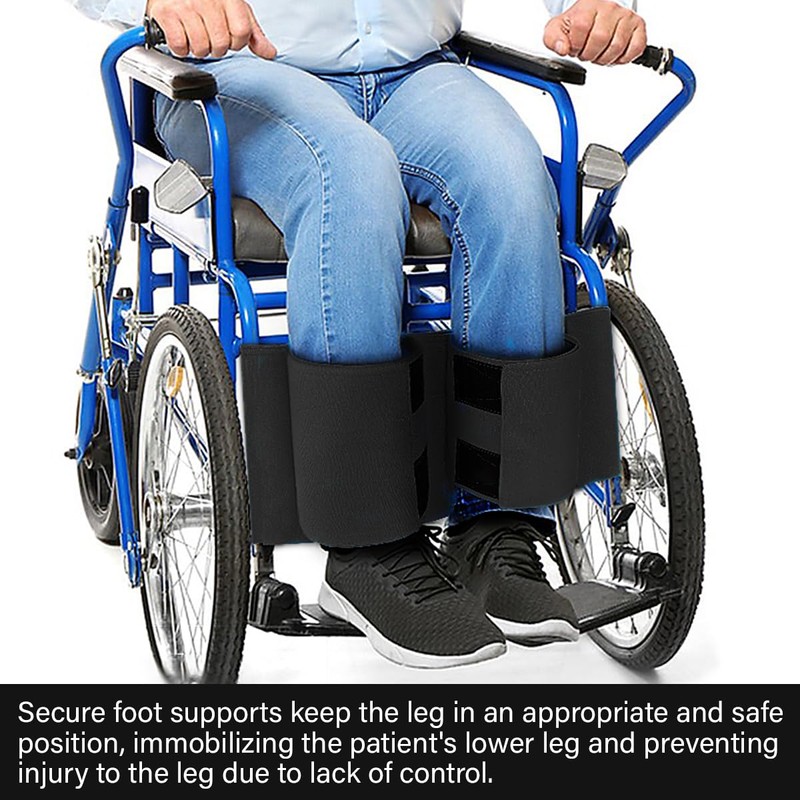 DOERDO Wheelchair Leg Strap Footrest Restraint Prevent Falls and Slipping,