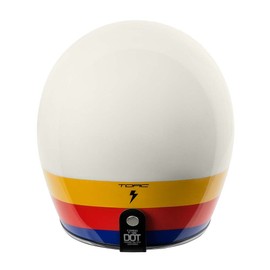 TORC T50/Del Mar Open Face 3/4 Motorcycle Helmet with Color/Graphic DOT Approved (Pearl White Full Tree, X-Large)