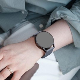 Meliya Bands Compatible with Garmin Vivoactive 5/Vivoactive 3/Venu 2 Plus/Venu Sq Watch Bands Women Men, Soft Silicone Sport Replacement Strap for Garmin Vivomove Sport, Forerunner 645/245 Music