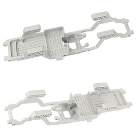 ZXYRC TRX4M Integrated Metal Chassis Frame Kit for 1/18 RC Crawler TRX4-M Upgrade Part Accessories (Silver)