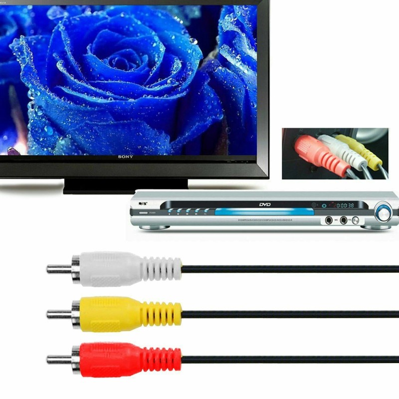 1080P HDMI Male To 3 RCA Video Audio AV Component