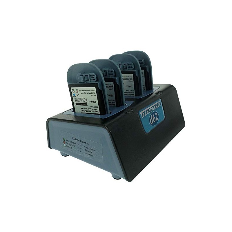 Transformer 4-Bay Battery Charger for Ascom d62 and i62 Batteries.