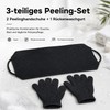 Juego de 3 Guantes y Correa Exfoliante para Ducha SONGQEE