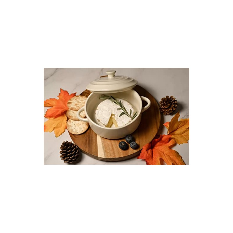 BRIE BAKER, CREAM, WOOD SPREADER, BIRCHBARK