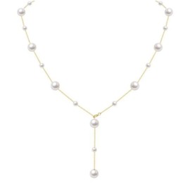 aisry Pearl Ribbon, Gold, Silver, Silver, Necklace, Long Necklace, Choker, Bracelet, Accessory, Jewelry, Pearl, Adjustable, Double Layer, Triple Layer, Women's, Women's, Unknown, No Gemstone