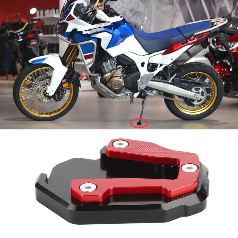 Motorcycle Kickstand Extension Stand Support Plate Aluminium Alloy Replacement for