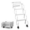 4 Steps Wall Mounted Folding Ladder, Indoor and Outdoor Step