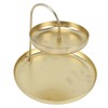 2 Tier Jewelry Tray Elegant Simple Sturdy Stable Metal Multi