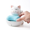 Ceramic Cat Soap Dish - Cute White Cat Soap Box