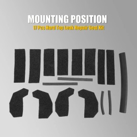 Liangren HARD TOP FOAM BLOCKER SEAL KIT FIX LEAKS 68026937AB FOR 2007-18 JEEP JK WRANGLER