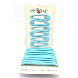 20 PCS SET Hair Accesories School Set Girls Hair Elastics Bendies Bobbles 6 Hair clips 14 hair bands (Sky Blue)