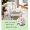 Mallify Foldable High Chairs for Babies and Toddlers, 3-in-1 Convertible