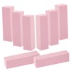 TOVINANNA 10Pcs Four Sided Nail Buffer File Pink Sponge Nail