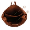 Gusti Valja Leather Backpack for Men and Women, Rolltop Laptop
