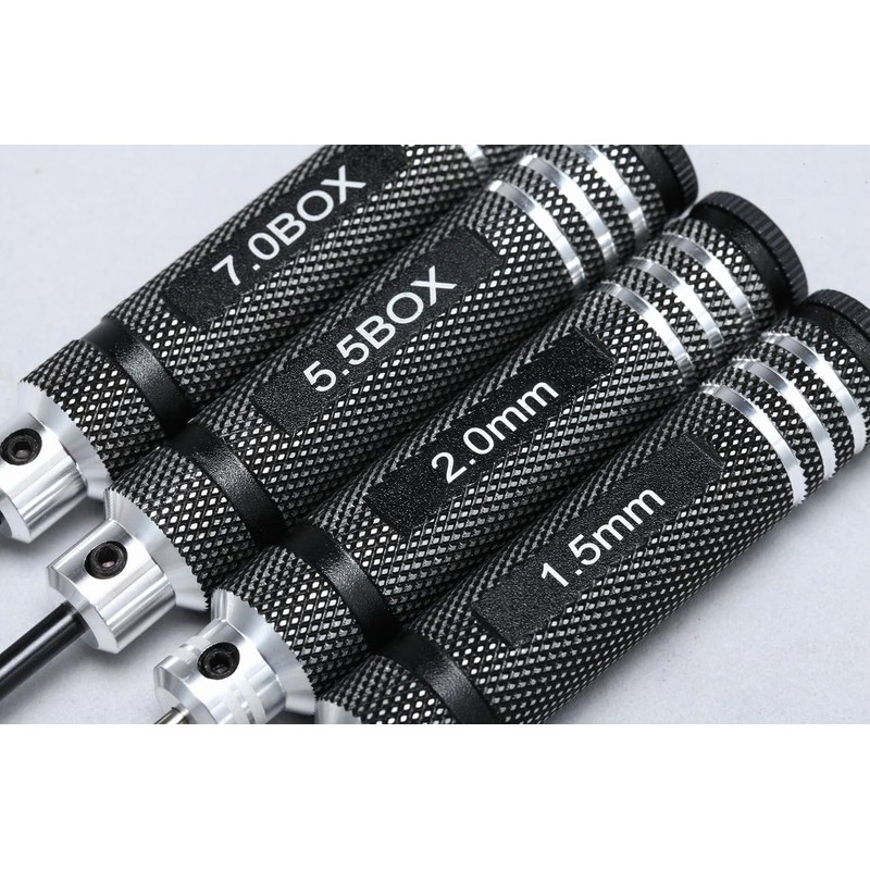 Yokomo Hex/Nut Driver Set Works Wrench Set (Black) YT-YRTSBA