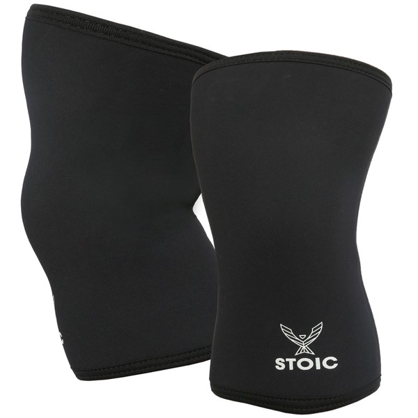 Stoic Knee Sleeves for Men Women - 7mm Neoprene Knee